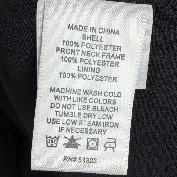 New 1. State V-neck Tank Blouse size XS Black - Picture 3 of 8